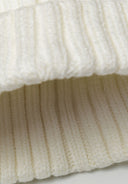 Czapka niemowlęca Minoti – kremowa z pomponem, z wiskozą, 0–24 m