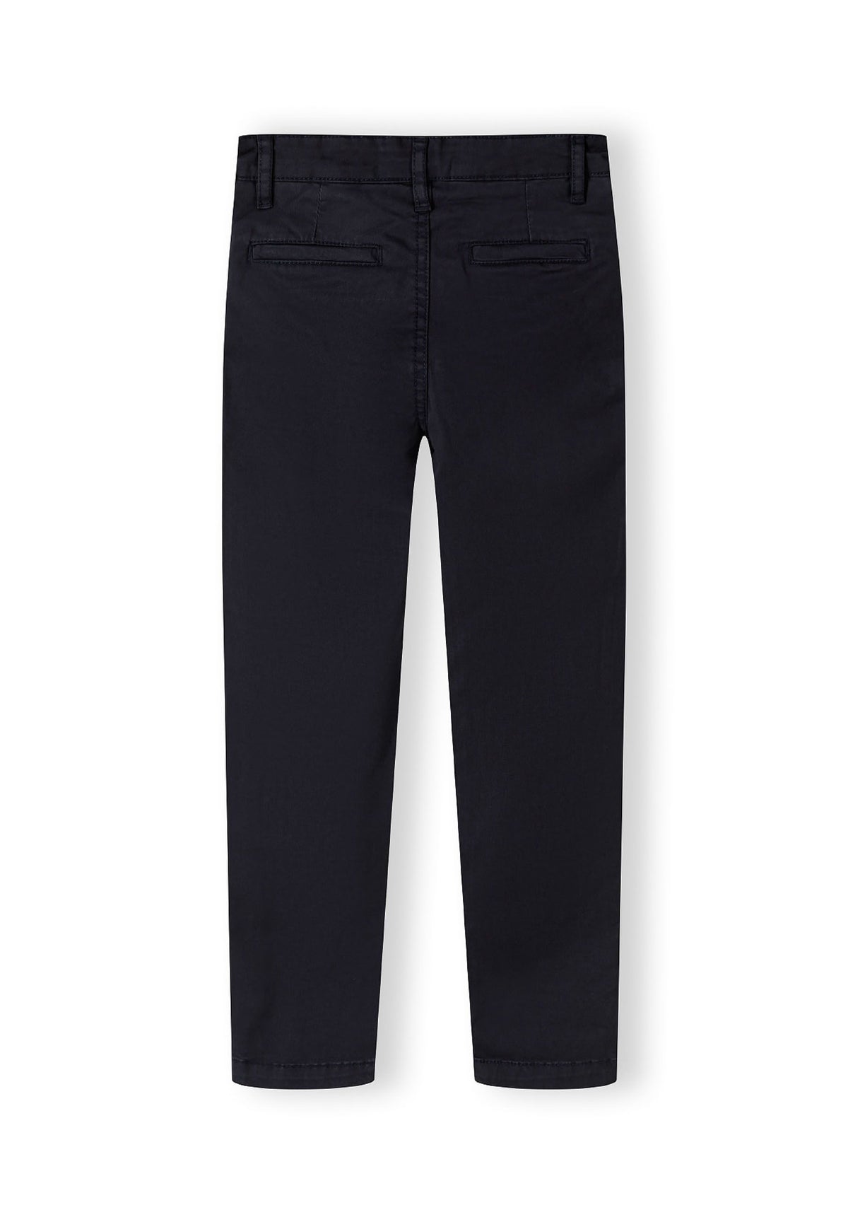 Navy chinos, chinos back.