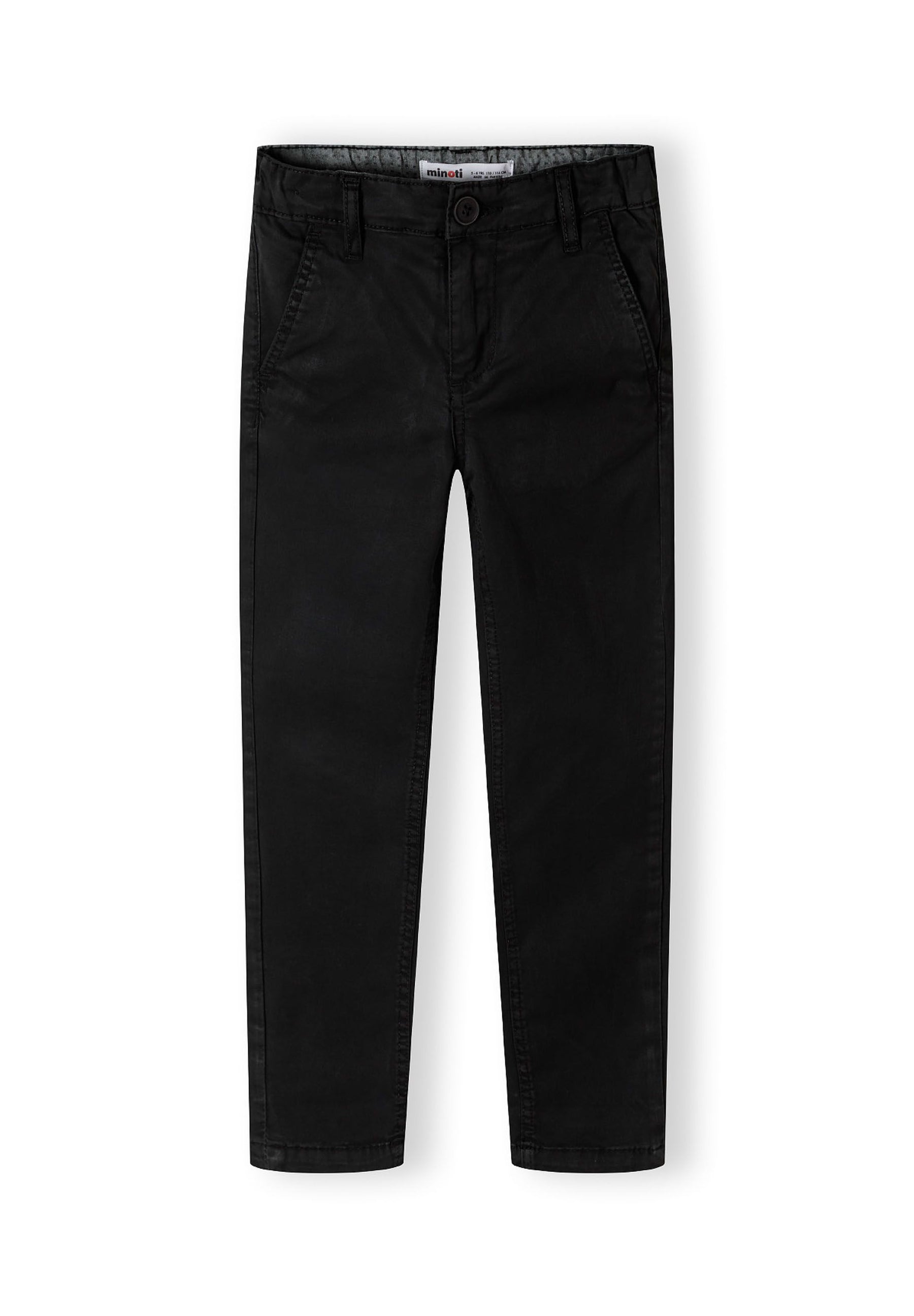 Slim Fit Chino Trousers, Black - 2