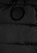 Bezrękawnik z kapturem i gumową naszywką