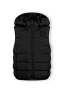 Bezrękawnik z kapturem i gumową naszywką