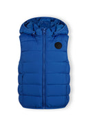 Bezrękawnik z kapturem i gumową naszywką