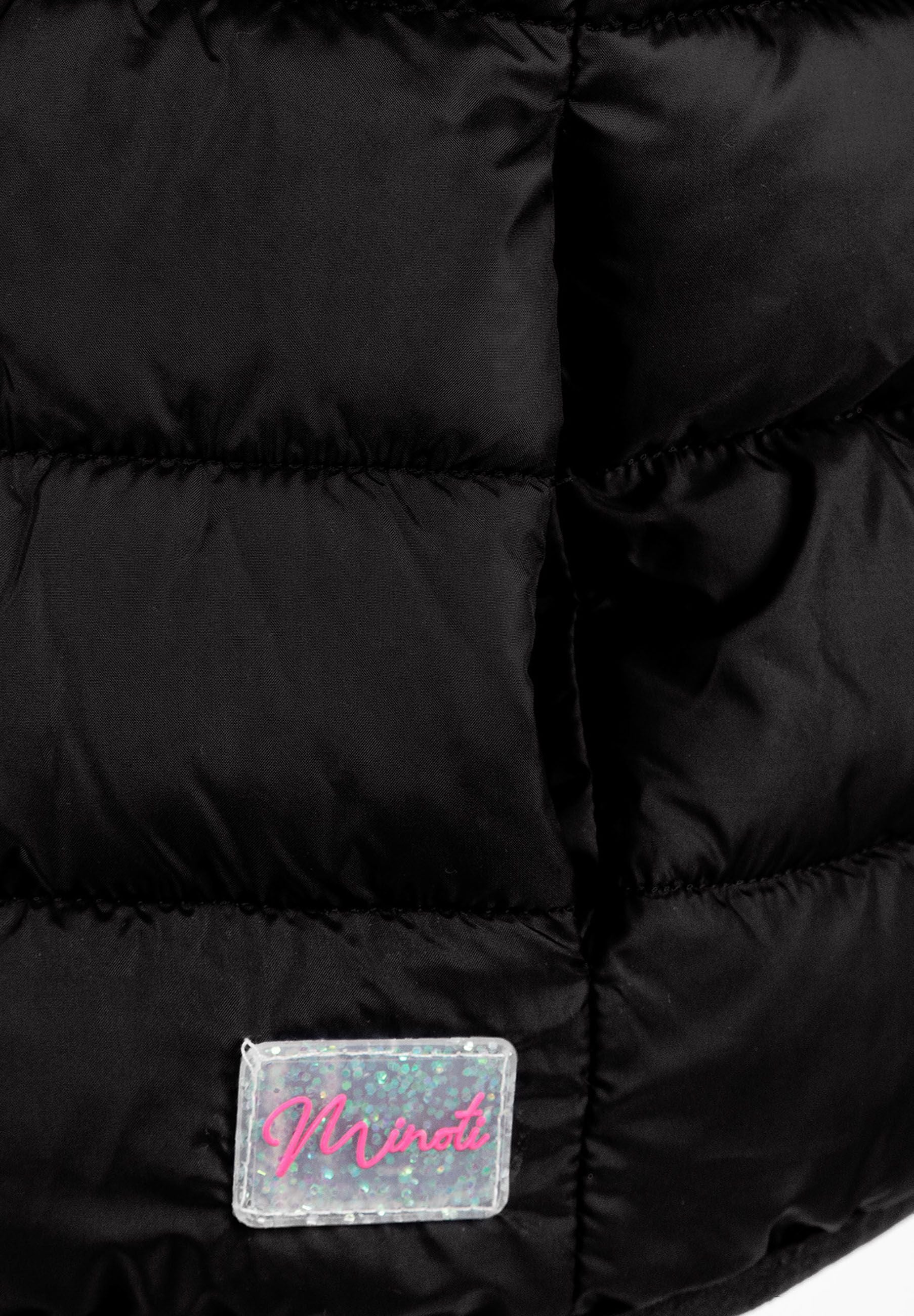 Quilted Gilet, Detachable Hood, Black - 6