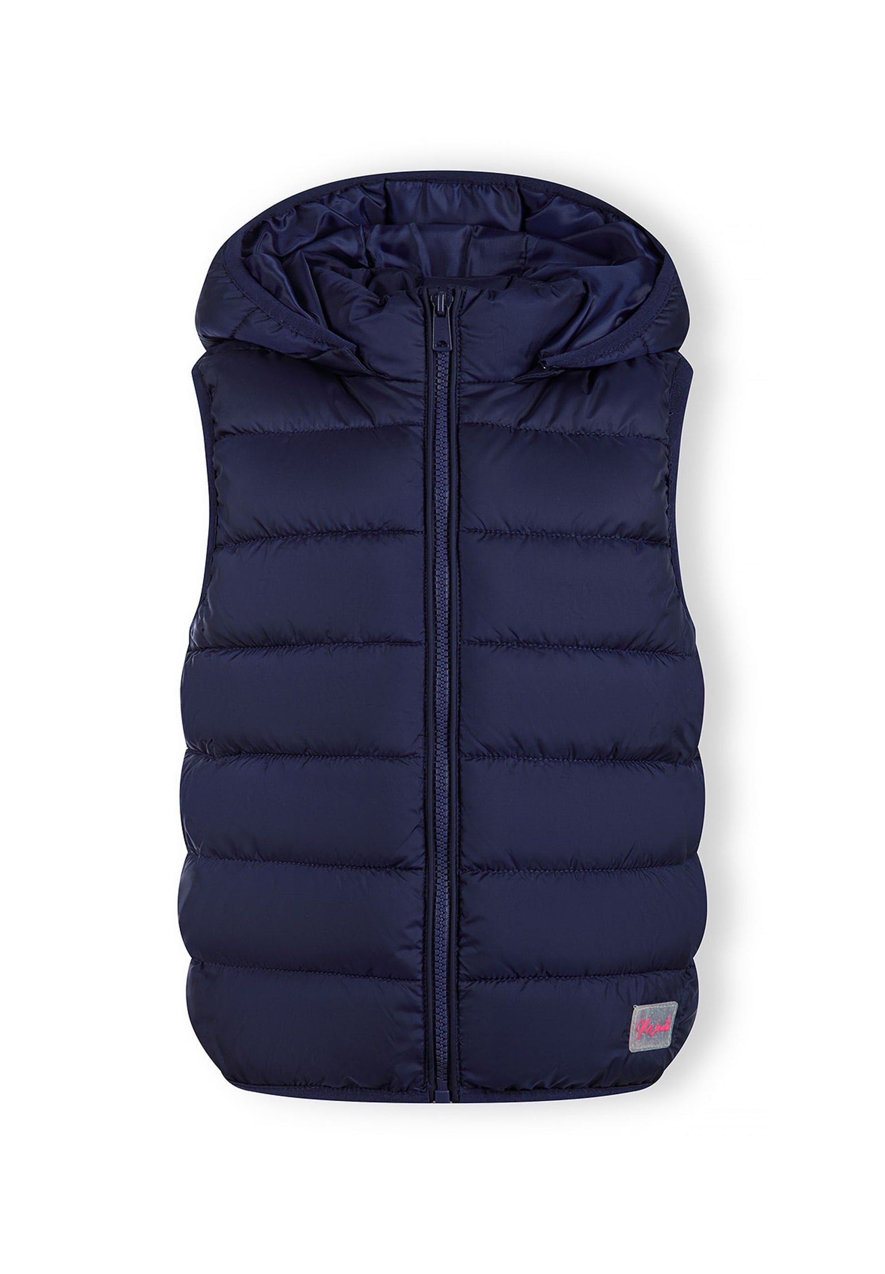 Quilted Gilet Navy Detachable Hood - 2