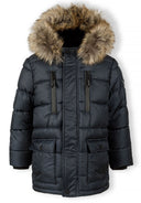 Kurtka z podszewką z polaru i futerkiem