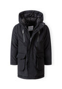 Ocieplana kurtka parka z kieszeniami i pikowaną podszewką