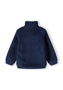 Kurtka z misia z kontrastową kieszenią i naszywką