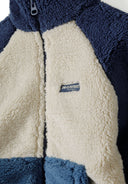 Kurtka z misia z kontrastową kieszenią i naszywką