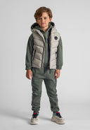 Bezrękawnik ocieplany z odblaskowym nadrukiem