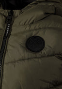 Bezrękawnik ocieplany z odblaskowym nadrukiem