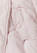 Girls pink Girls snowsuit with ears, fleece lining and mittens light
