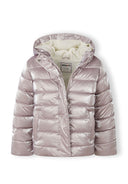 Pikowana kurtka zimowa z kapturem i podwójnym zapięciem