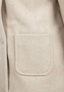 Girls grey Girls warm coat with faux fur lining and hood