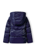 Pikowana kurtka zimowa z kapturem i podwójnym zapięciem