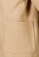 Klasyczny płaszcz zimowy z kapturem i guzikami