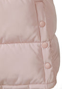 Długa kurtka zimowa z kapturem i napami po bokach