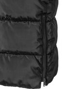 Długa kurtka zimowa z zapięciami po bokach