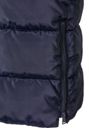 Długa kurtka zimowa z zapięciami po bokach