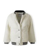 Kurtka baseball z futerka z zapięciem na napy