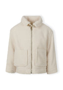 Kurtka teddy z zamkiem i dużymi kieszeniami