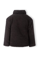 Kurtka teddy z zamkiem i dużymi kieszeniami