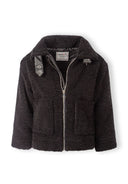 Kurtka teddy z zamkiem i dużymi kieszeniami