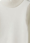 Sweter z golfem z miękkiej dzianiny z wiskozą