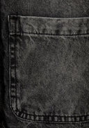 Oversize kurtka jeansowa z kieszeniami i mankietami