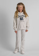 2 pack prążkowanych legginsów z rozszerzaną nogawką