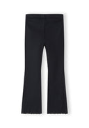 2 pack prążkowanych legginsów z rozszerzaną nogawką