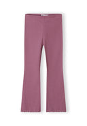 2 pack prążkowanych legginsów z rozszerzaną nogawką