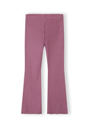 2 pack prążkowanych legginsów z rozszerzaną nogawką