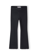 2 pack prążkowanych legginsów z rozszerzaną nogawką