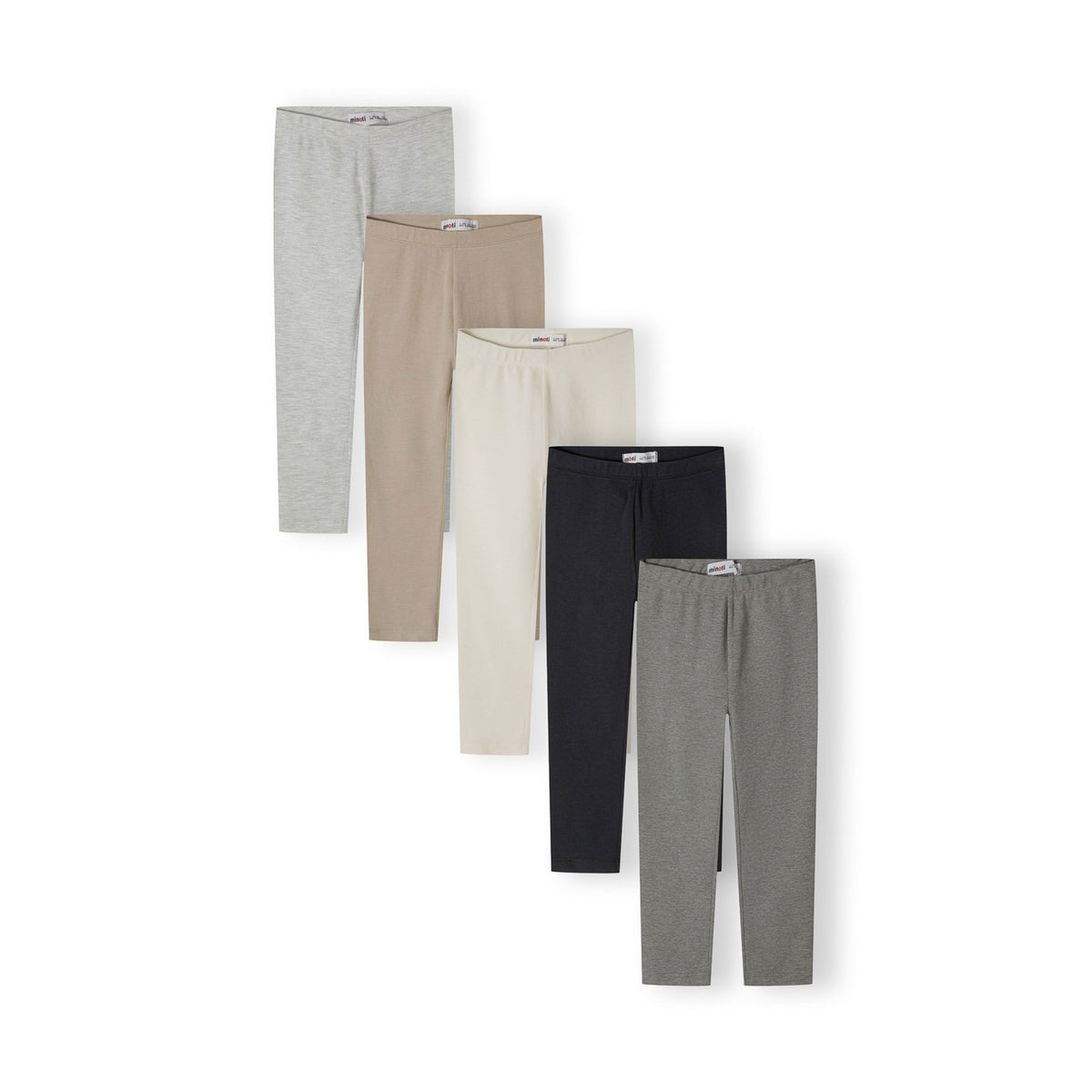 Girls' leggings 5-pack in mixed colours — complete product view for square Shop card