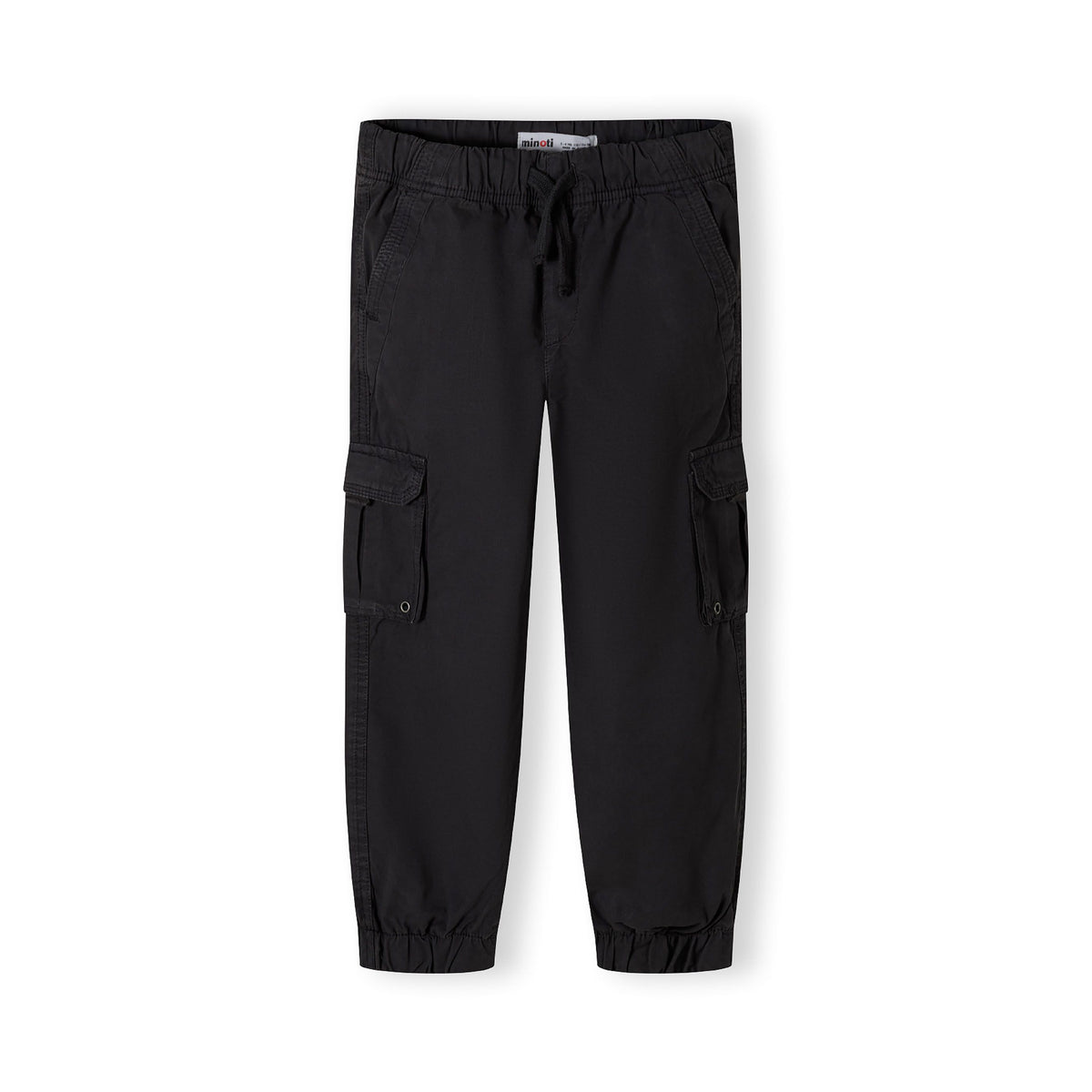 Girls' cargo trousers in black — complete product view for square Shop card
