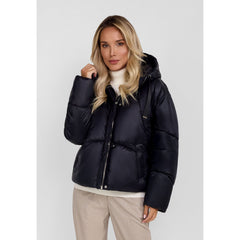 Women's puffer jacket in black
