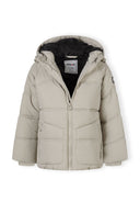 Kurtka pikowana z kapturem i kieszeniami na suwaki