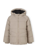 Kurtka pikowana z kapturem i kieszeniami na suwaki