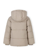 Kurtka pikowana z kapturem i kieszeniami na suwaki