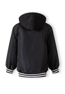 Kurtka baseball z haftem i odpinanym kapturem