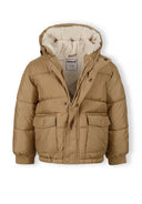 Kurtka z podszewką z misia i kieszeniami na napy