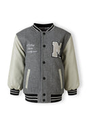 Kurtka baseball z zatrzaskami i aplikacją