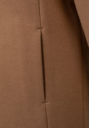 Płaszcz jednorzędowy z podszewką i kieszeniami