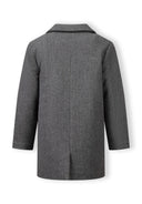 Płaszcz jednorzędowy z podszewką i kieszeniami