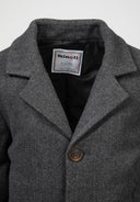 Płaszcz jednorzędowy z podszewką i kieszeniami