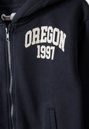 Komplet dresowy z rozpinaną bluzą z kapturem