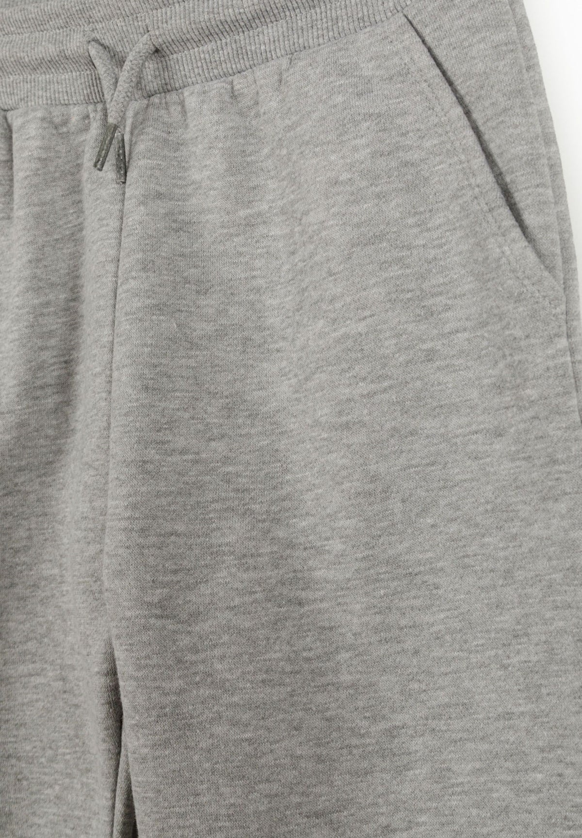 Navy, blue and grey marl joggers, grey waist detail.