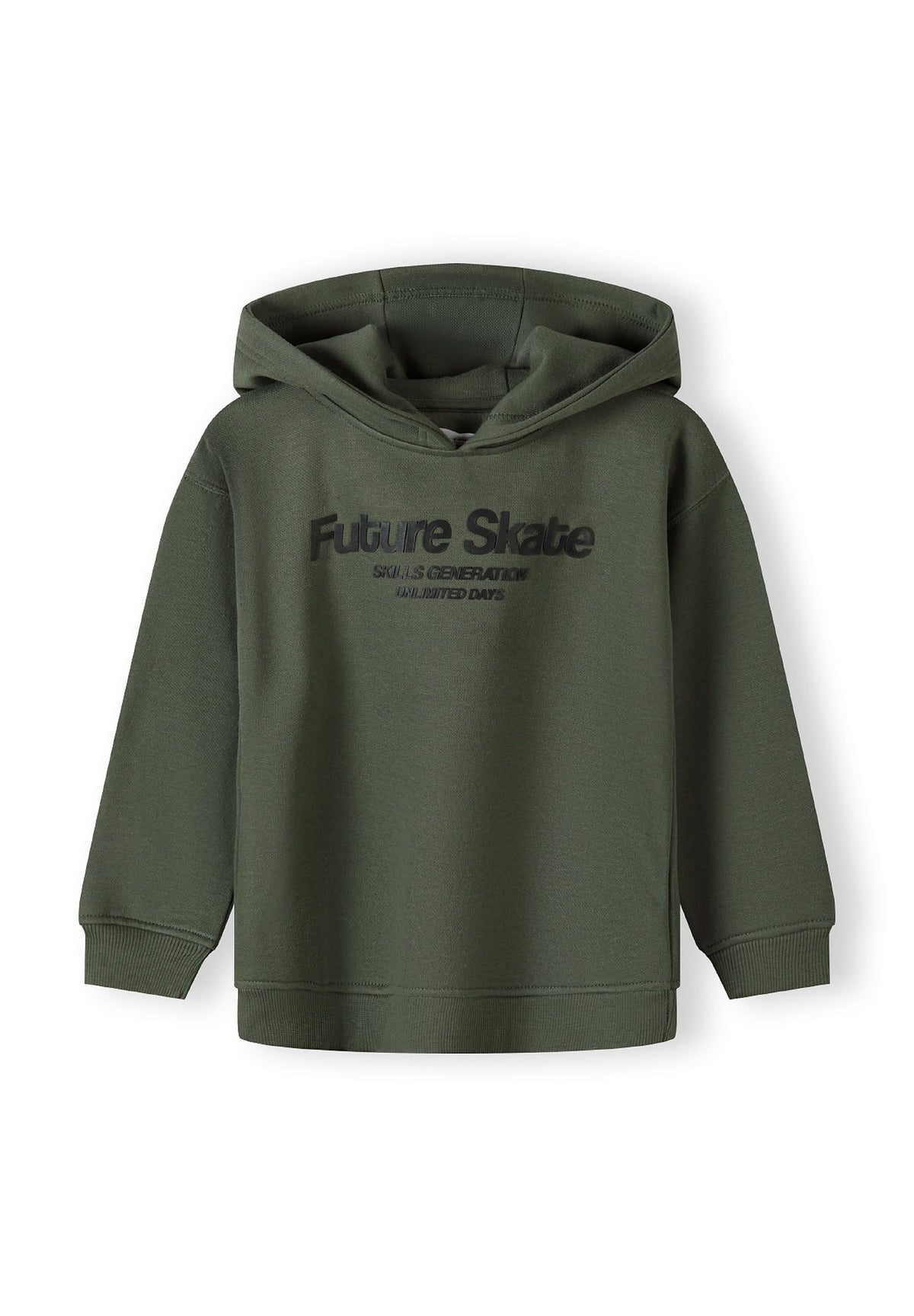 Khaki hoodie and joggers set, hoodie front.