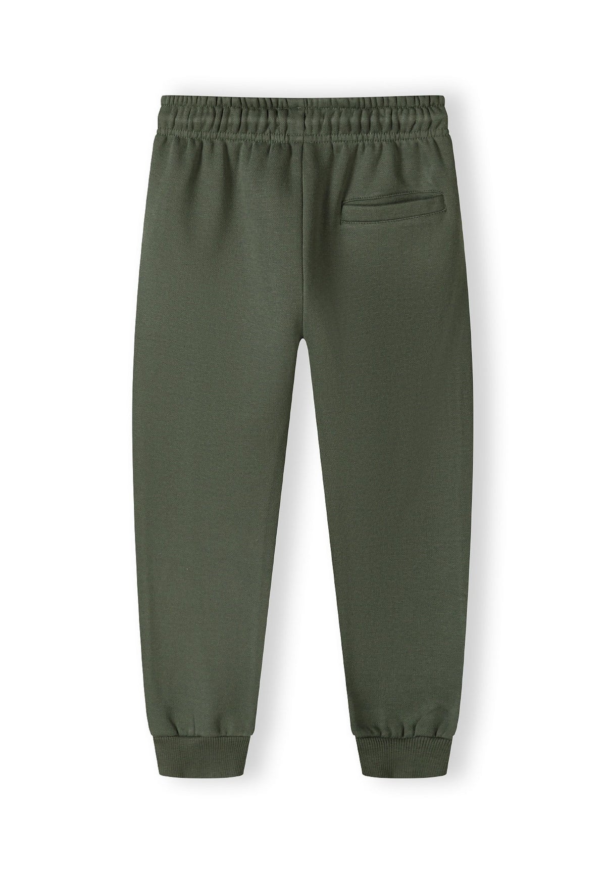 Khaki hoodie and joggers set, joggers back.