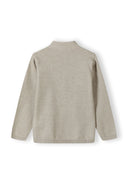 Boys cream Boys fine knit polo jumper with button